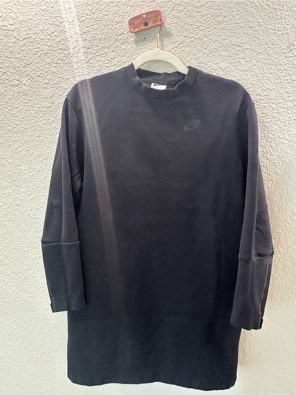Nike Black Women's Long Sleeve Sweatershirt Dress
